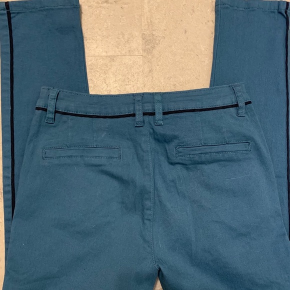 BRAND NEW! Teal ModCloth Trousers, Size Medium - Picture 3 of 3